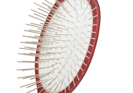KW Pin Brush – Soft Medium Metal Pins, Gentle Detangling and Coat Care
