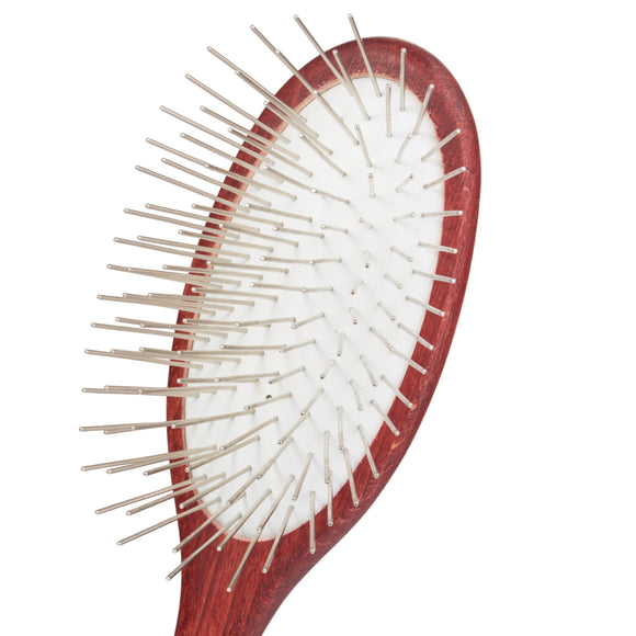 KW Pin Brush – Soft Medium Metal Pins, Gentle Detangling and Coat Care