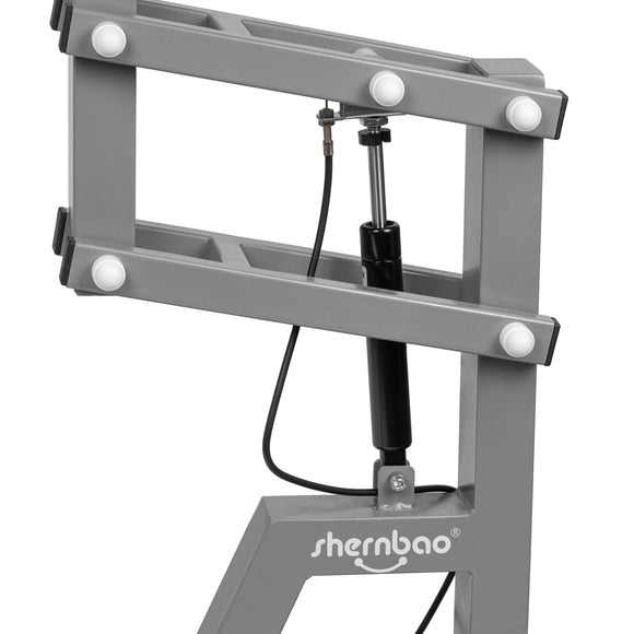 Shernbao Air Lifting Grooming Table 60x45cm – Pneumatic Lift, Black Non-Slip Surface