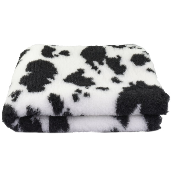 Blovi DryBed A+ Anti-Slip Grooming Bed – Black and White Cow Pattern, 150x150cm