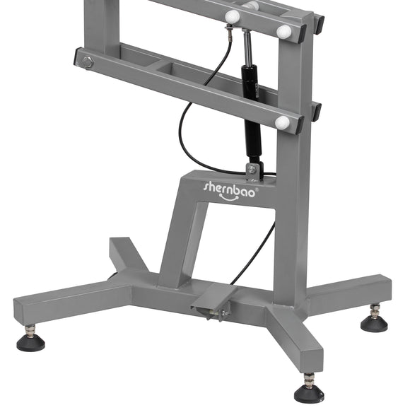 Shernbao Air Lifting Grooming Table – Pneumatic Lift, 80x53cm, Pink Non-Slip Top