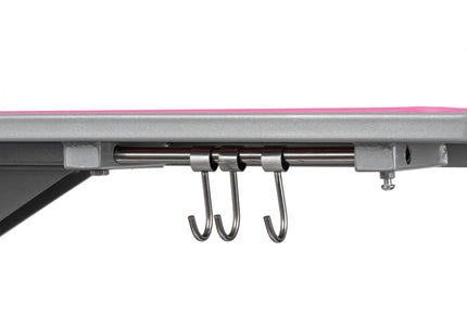 Shernbao Air Lifting Grooming Table – Pneumatic Lift, 80x53cm, Pink Non-Slip Top