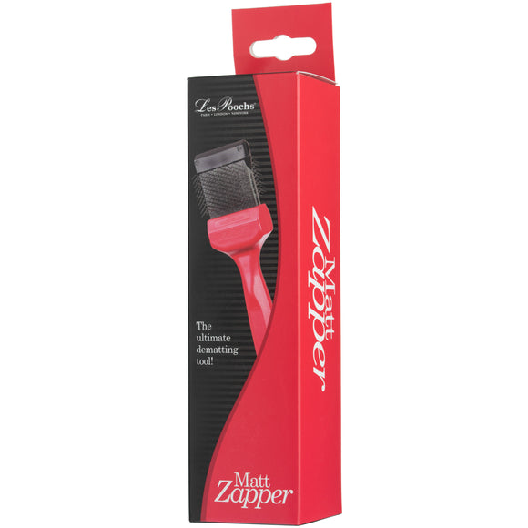 Les Poochs Red Mat Zapper 4.5cm – Original Flexible Brush, Extra Hard Pins for Tough Mats