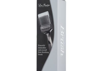 Les Poochs Silver Finishing Brush 4.5cm – Hard Flexible Bristles, Smooth Coat Results