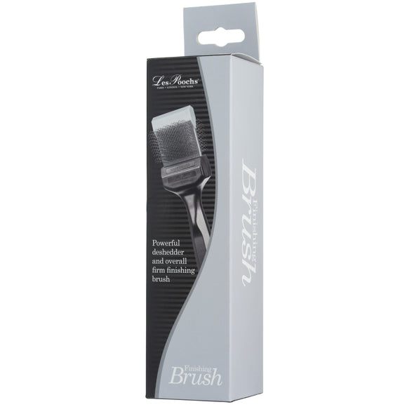 Les Poochs Silver Finishing Brush 4.5cm – Hard Flexible Bristles, Smooth Coat Results