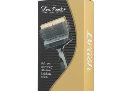 Les Poochs Gold Finishing Brush 9cm – Soft Flexible Bristles, Premium Coat Smoother