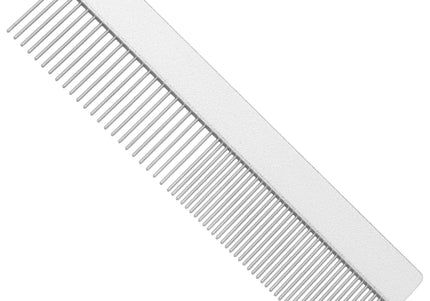 KW Smart Double Comb Large – 16cm Metal Grooming Comb with Mixed Tooth Spacing, Durable Design