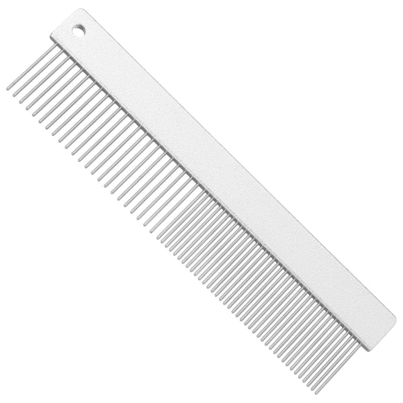 KW Smart Double Comb Large – 16cm Metal Grooming Comb with Mixed Tooth Spacing, Durable Design