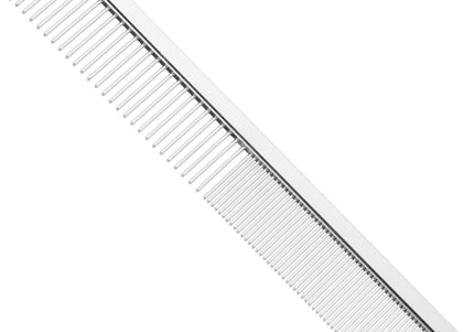 KW Smart Double Comb Small – 13cm Metal Grooming Comb with Mixed Tooth Spacing, Compact Design
