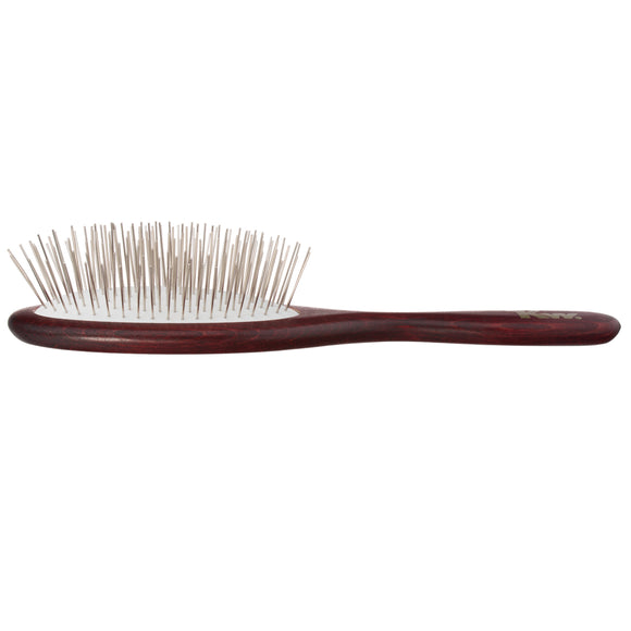 KW Pin Brush Soft Large – Gentle Metal Pin Grooming Brush, Soft Cushion, Large Size