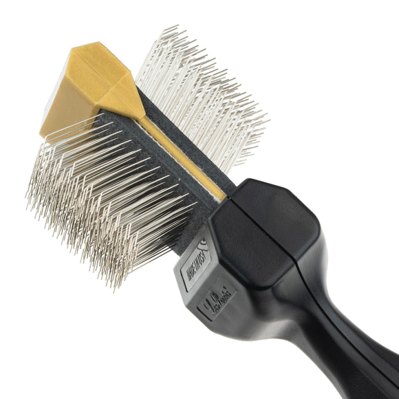 Les Poochs Gold Finishing Brush 4.5cm – Soft Flexible Bristles, Premium Coat Smoother