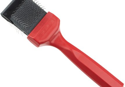 Les Poochs Red Mat Zapper 4.5cm – Original Flexible Brush, Extra Hard Pins for Tough Mats