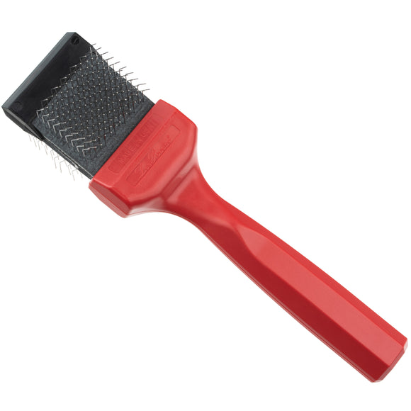 Les Poochs Red Mat Zapper 4.5cm – Original Flexible Brush, Extra Hard Pins for Tough Mats