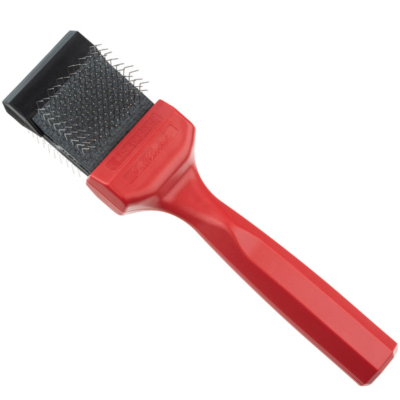 Les Poochs Red Mat Zapper 4.5cm – Original Flexible Brush, Extra Hard Pins for Tough Mats