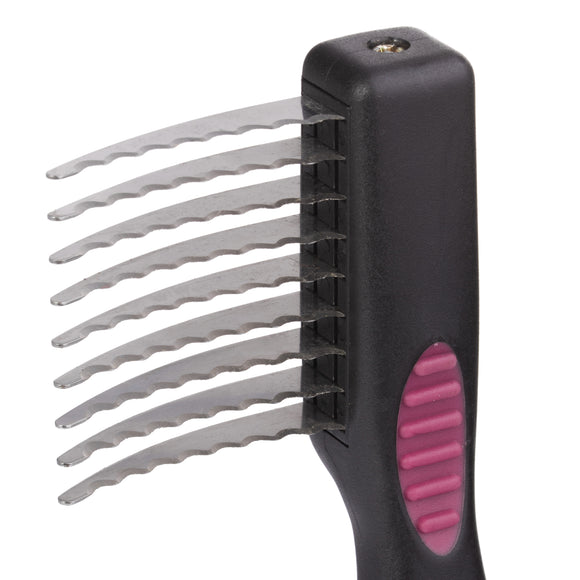 KW Smart Mat Remover Long Teeth – 9-Blade Dematting Tool, Efficient for Thick Coats