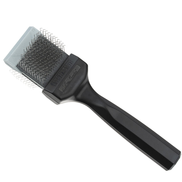 Les Poochs Silver Finishing Brush 4.5cm – Hard Flexible Bristles, Smooth Coat Results