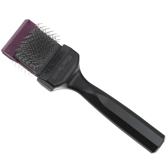Les Poochs Purple Hard Pro Brush 4.5cm – Original Flexible Head, Hard Bristles