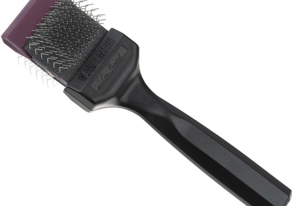 Les Poochs Purple Hard Pro Brush 4.5cm – Original Flexible Head, Hard Bristles