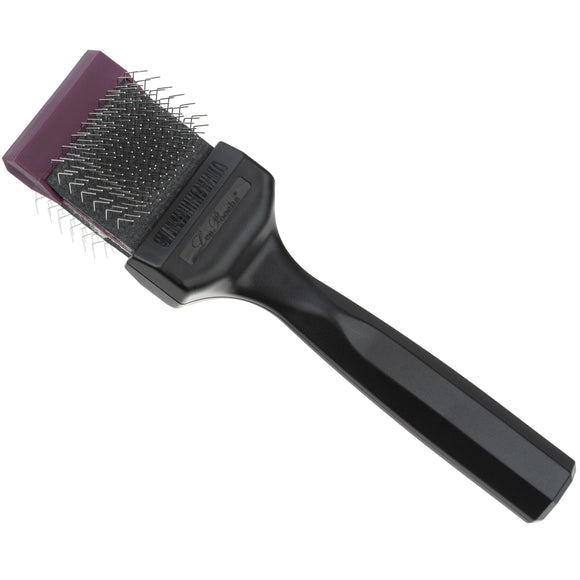 Les Poochs Purple Hard Pro Brush 4.5cm – Original Flexible Head, Hard Bristles