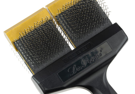 Les Poochs Gold Finishing Brush 9cm – Soft Flexible Bristles, Premium Coat Smoother