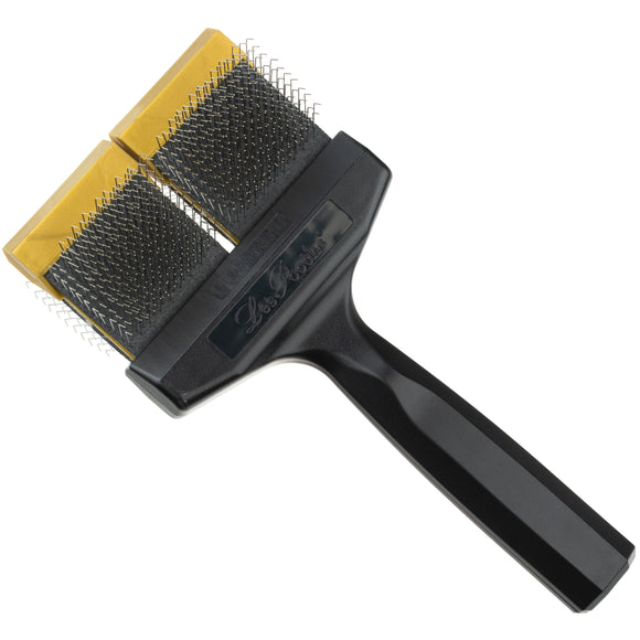 Les Poochs Gold Finishing Brush 9cm – Soft Flexible Bristles, Premium Coat Smoother