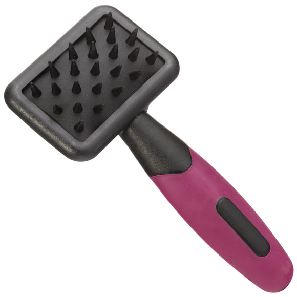 KW Smart Rubber Mining Brush – Compact Soft Rubber Grooming Tool, Gentle Detangling Action