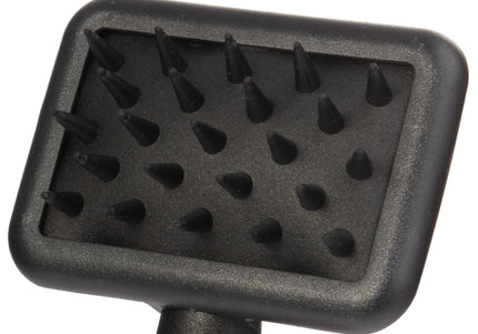 KW Smart Rubber Mining Brush – Compact Soft Rubber Grooming Tool, Gentle Detangling Action
