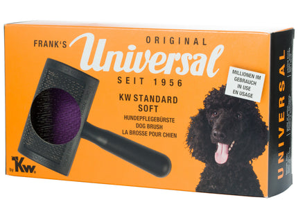 KW Oscar Frank Standard Soft Slicker Brush – Medium Size, Gentle Bristles for Fine Coats