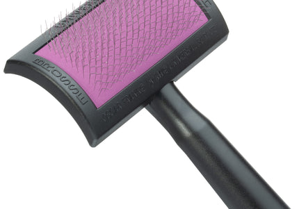 KW Oscar Frank Standard Soft Slicker Brush – Medium Size, Gentle Bristles for Fine Coats