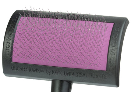 KW Oscar Frank Standard Soft Slicker Brush – Medium Size, Gentle Bristles for Fine Coats