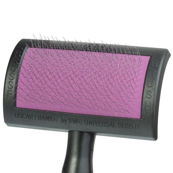 KW Oscar Frank Standard Soft Slicker Brush – Medium Size, Gentle Bristles for Fine Coats