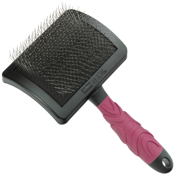 KW Smart X-Long Slicker Brush Large – Extra Long Pins, Ergonomic Design for Thick Coats