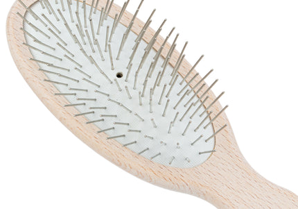 Chris Christensen Oval Pin Brush 27mm – Lightweight Natural Beech Wood, Professional Quality