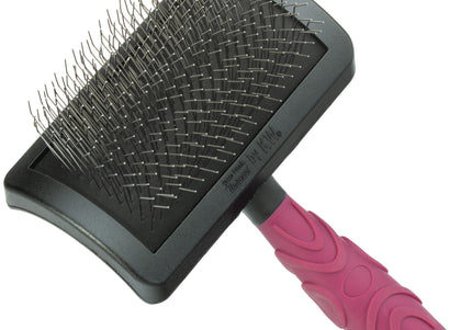 KW Smart X-Long Slicker Brush Medium – Extra Long Pins, Gentle Detangling for Thick Coats