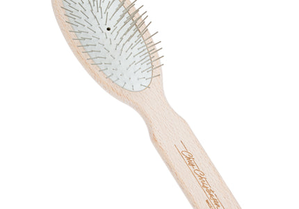 Chris Christensen Oval Pin Brush 27mm – Lightweight Natural Beech Wood, Professional Quality