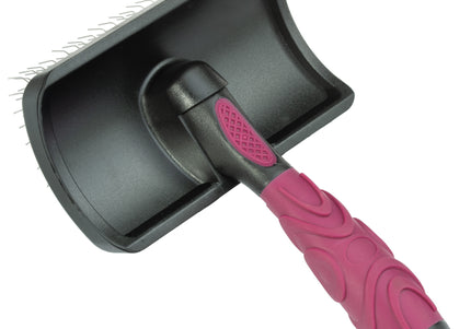 KW Smart X-Long Slicker Brush Medium – Extra Long Pins, Gentle Detangling for Thick Coats