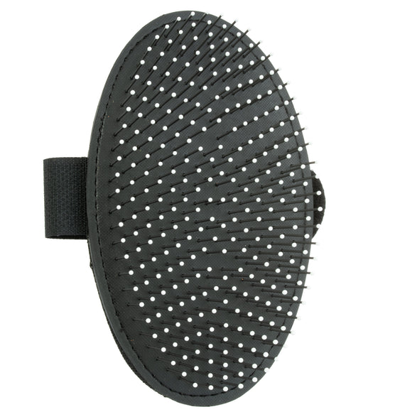 KW Smart Oval Brush – Ergonomic Oval Grooming Brush with Safety Pins for Gentle Detangling