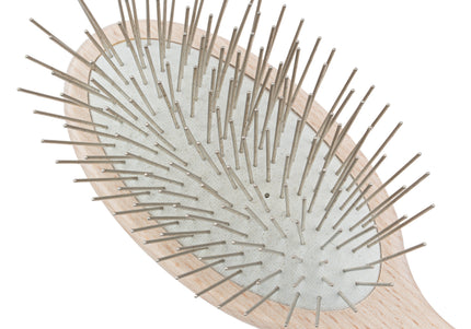 Chris Christensen Oval Pin Brush 27mm – Lightweight Natural Beech Wood, Professional Quality