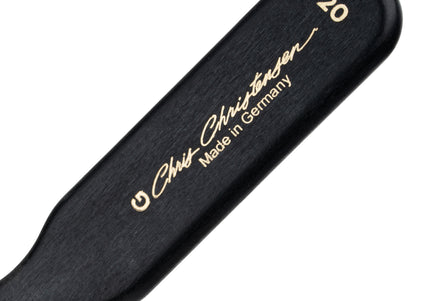 Chris Christensen Oval Gold Pin Brush 20mm – Elegant Gold-Plated Pins, Smooth Detangling for Silky Coats