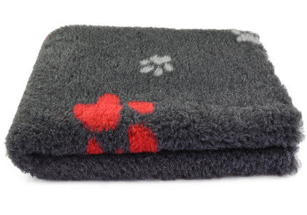 Blovi DryBed A+ Anti-Slip Grooming Bed – Graphite Red, 100x75cm, Durable Comfort