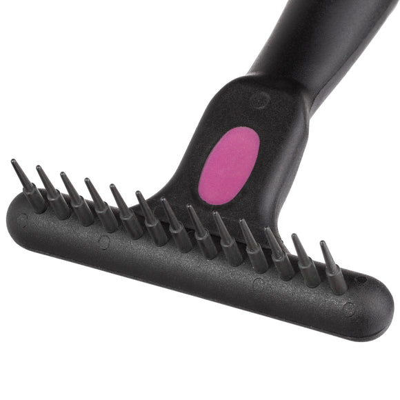 KW Smart Curry Comb Narrow – Precision Cross-Comb with 13 Teeth, Tangle-Removing Design