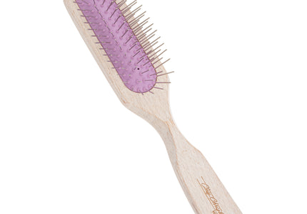Chris Christensen Brezzy Oblong Brush 22mm – High-Quality Wooden Handle, Metal Pins, Purple