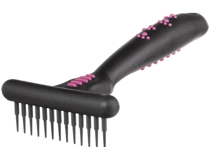 KW Smart Curry Comb Narrow – Precision Cross-Comb with 13 Teeth, Tangle-Removing Design