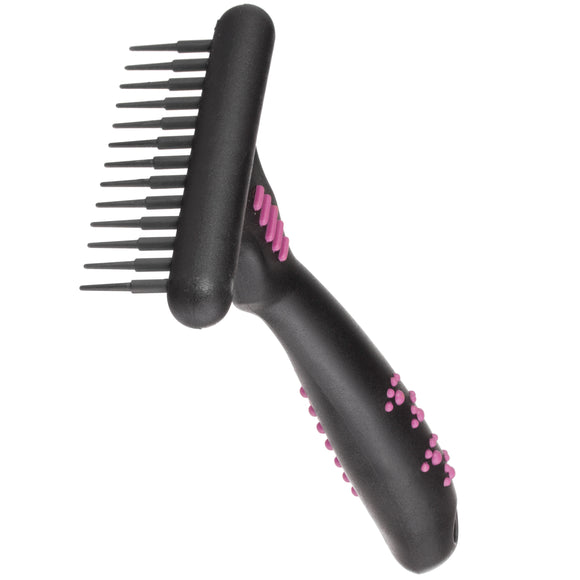 KW Smart Curry Comb Narrow – Precision Cross-Comb with 13 Teeth, Tangle-Removing Design