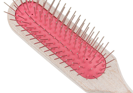 Chris Christensen Brezzy Oblong Brush 22mm – High-Quality Wooden Handle, Metal Pins, Purple
