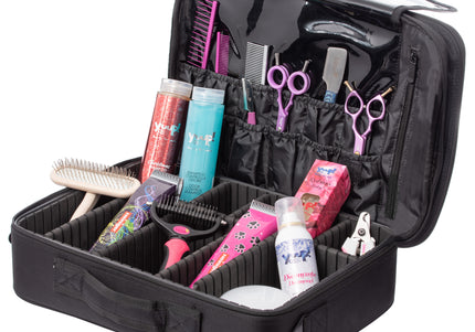 Blovi Grooming Case – Multifunctional Spacious Bag with Multiple Compartments and Durable Design