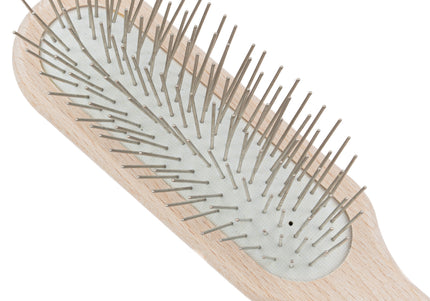 Chris Christensen Oblong Pin Brush 20mm – Professional Wooden Grooming Tool with Metal Pins