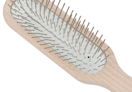 Chris Christensen Oblong Pin Brush 20mm – Professional Wooden Grooming Tool with Metal Pins