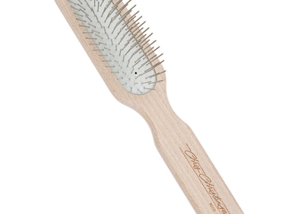 Chris Christensen Oblong Pin Brush 20mm – Professional Wooden Grooming Tool with Metal Pins