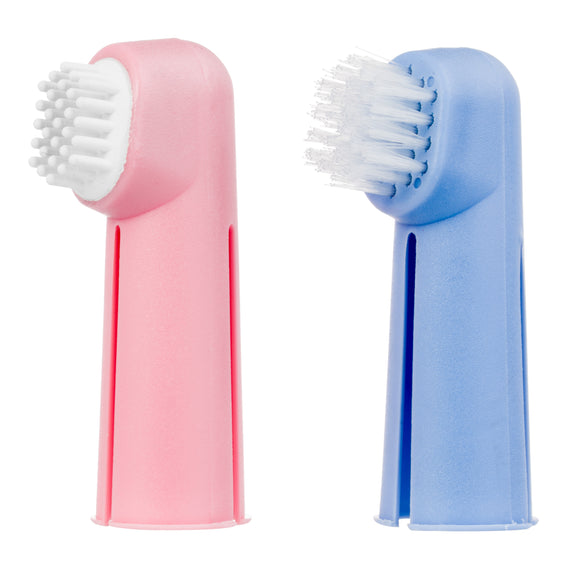 KW Smart Finger Toothbrush Set – Dual Silicone Brushes, Ergonomic Design for Easy Dental Cleaning